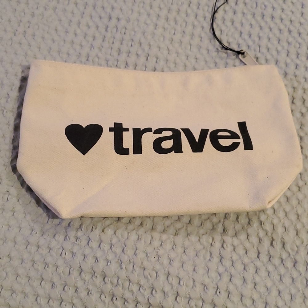 DOGEARED "❤travel” Canvas Makeup Bag (37)
